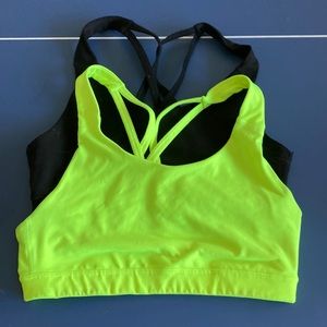 two old navy sports bras